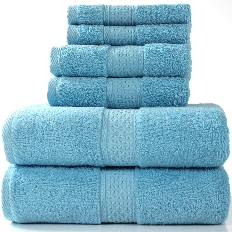 Cotton Bath Towel Set of 6 – Soft & Absorbent, 20+ Colors