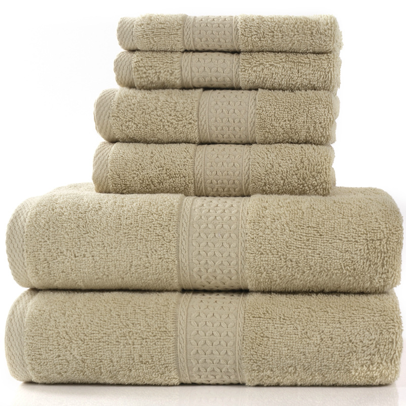 Cotton Bath Towel Set of 6 – Soft & Absorbent, 20+ Colors