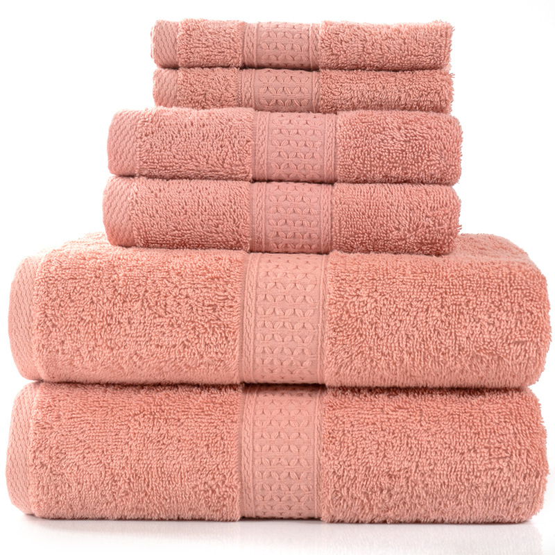 Cotton Bath Towel Set of 6 – Soft & Absorbent, 20+ Colors