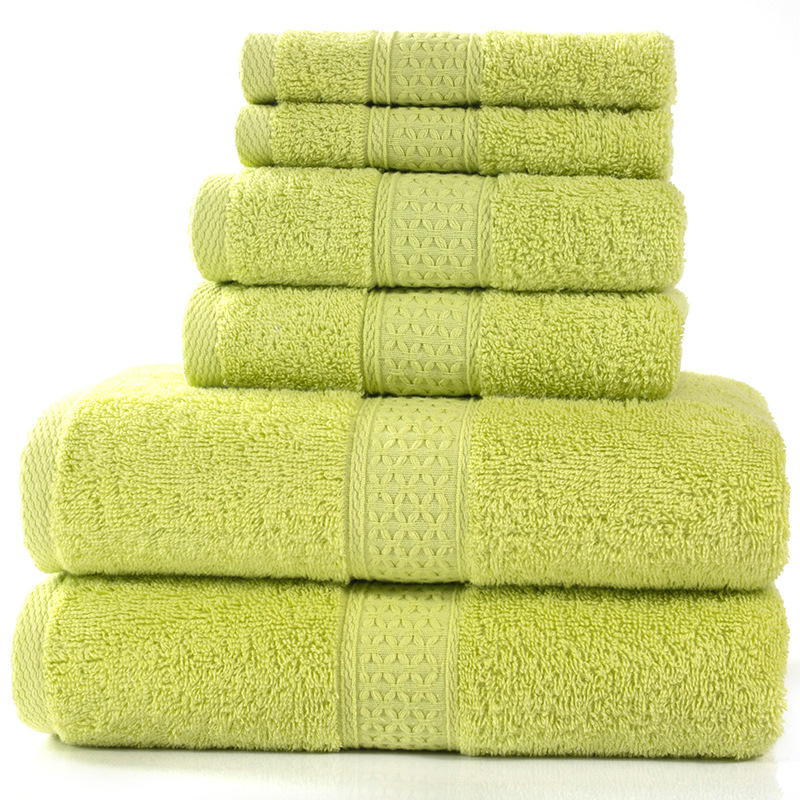 Cotton Bath Towel Set of 6 – Soft & Absorbent, 20+ Colors