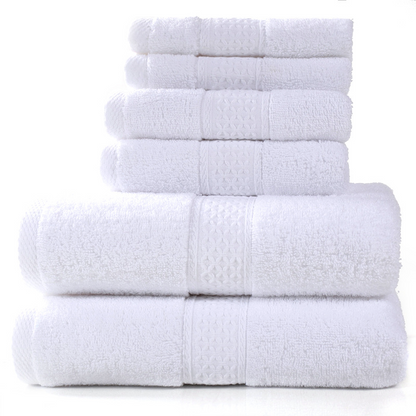 Cotton Bath Towel Set of 6 – Soft & Absorbent, 20+ Colors