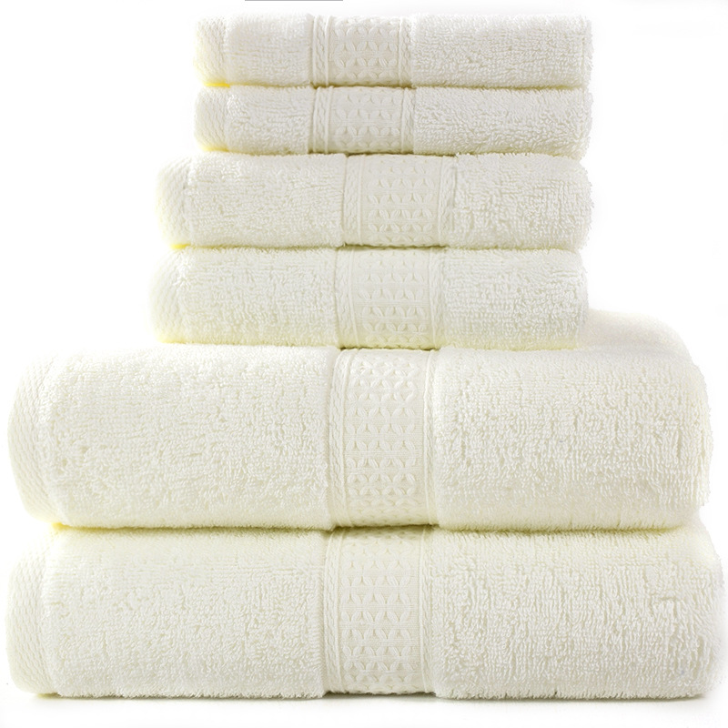 Cotton Bath Towel Set of 6 – Soft & Absorbent, 20+ Colors