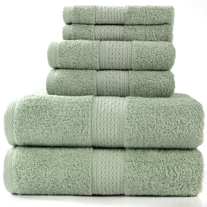 Cotton Bath Towel Set of 6 – Soft & Absorbent, 20+ Colors