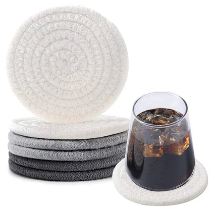 Handmade Braided Fabric Drink Coaster