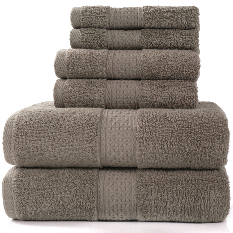 Cotton Bath Towel Set of 6 – Soft & Absorbent, 20+ Colors